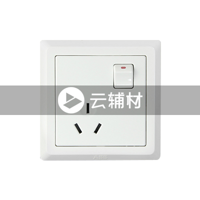 AE228 一位三极带开关插座 16A