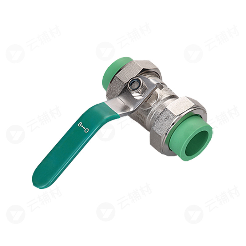 柏可威绿色PPR 双活接球阀25