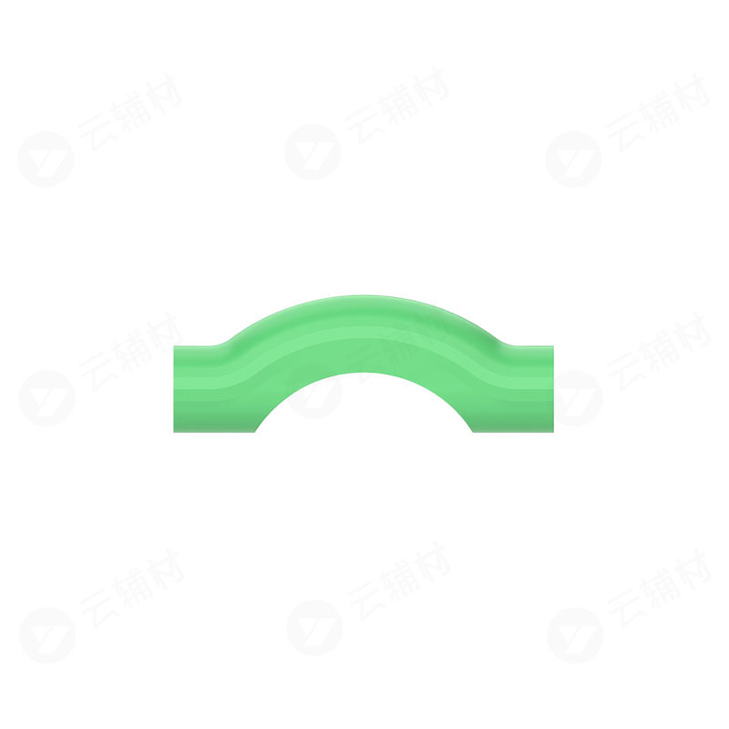 伟星绿色ppr水晶配件 过桥弯dn20